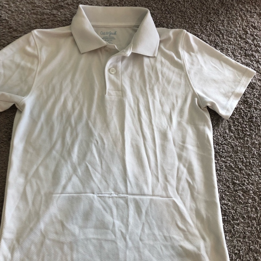 👕Boys White Dryfit Polo 👕